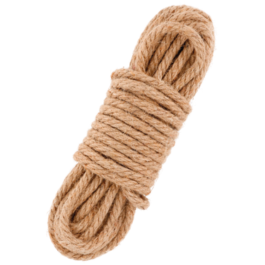 Corda bondage nera in cotone 5 m per giochi BDSM e dominazione
